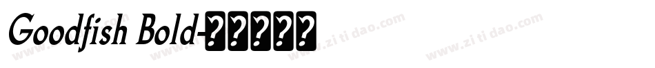 Goodfish Bold字体转换